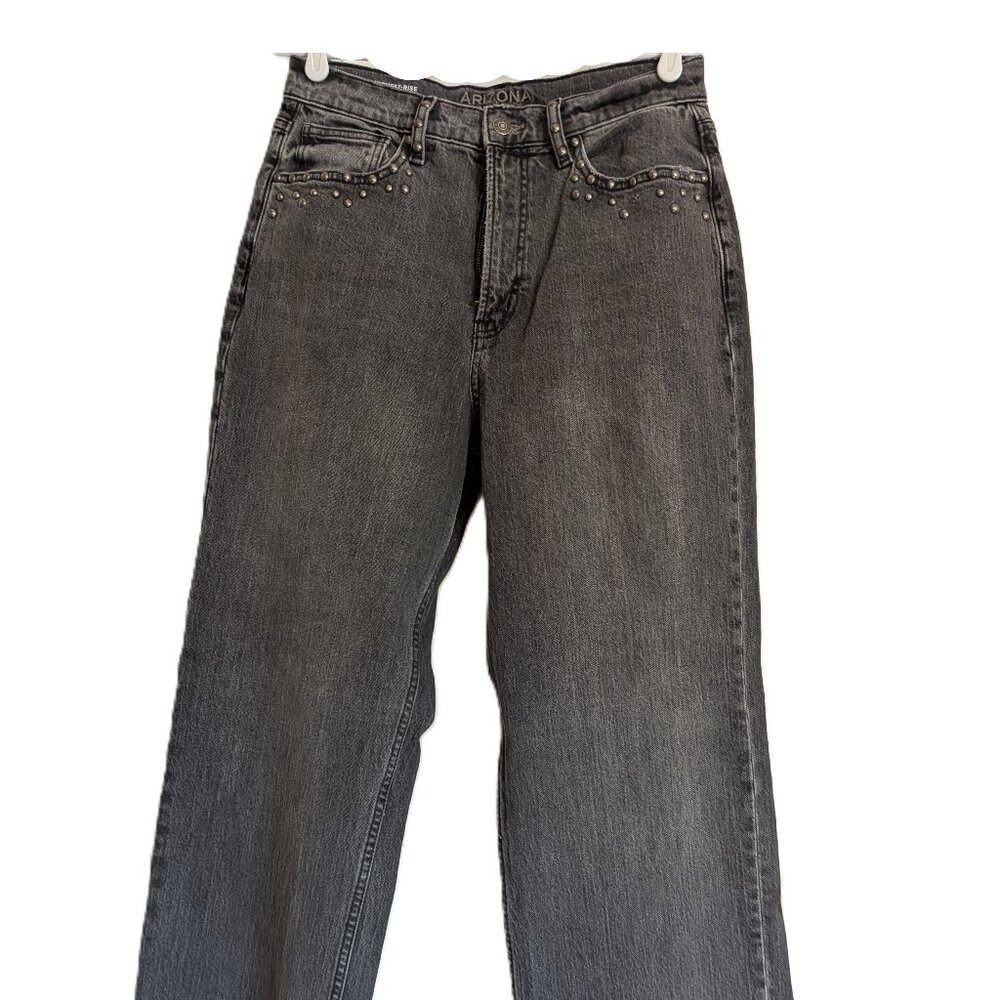 Black High Rise Wide Leg Jeans